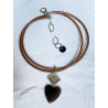 AMORE Marron/ambre - Francine BRAMLI Paris Collier