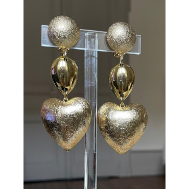 LOVE coeur doré lg - Francine BRAMLI Paris