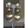 LOVE coeur doré lg - Francine BRAMLI Paris