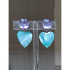 COEUR nacre turquoise - Francine BRAMLI Paris