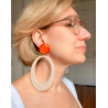 AZALEE Beige & orange - Francine BRAMLI Paris