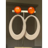 AZALEE Beige & orange - Francine BRAMLI Paris