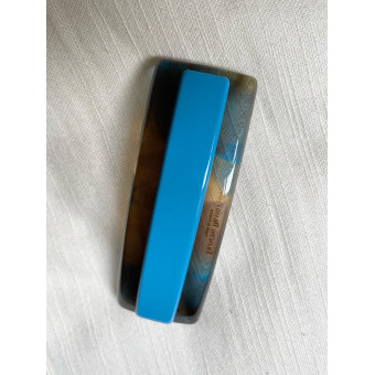 Barrette CLEMENCE Bleue - FRANCINE BRAMLI Paris