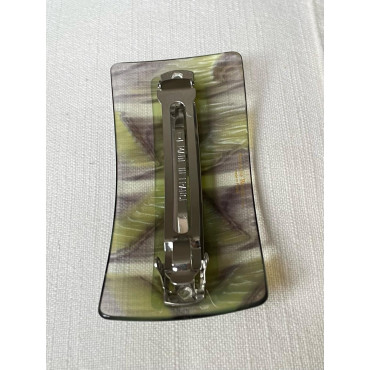 Barrette CLEMENCE L Verte - FRANCINE BRAMLI Paris