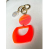 Porte-clés KAPPA orange fluo - Francine BRAMLI Paris Bijoux